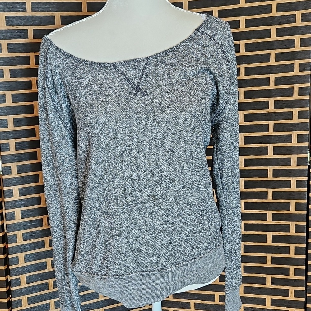 Independent Trading Co. Premium Off Shoulder Sweatshirt French Terry EUC Lrg